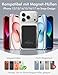 Podoru for Magsafe Powerbank, 10000mAh Magnetische Wireless Power Bank mit USB-C Kabel PD 20W Schnellladen mit LED Display, Kabellos Akkupack für iPhone 17/16/15/14/13/12 Alle Serien (Schwarz)