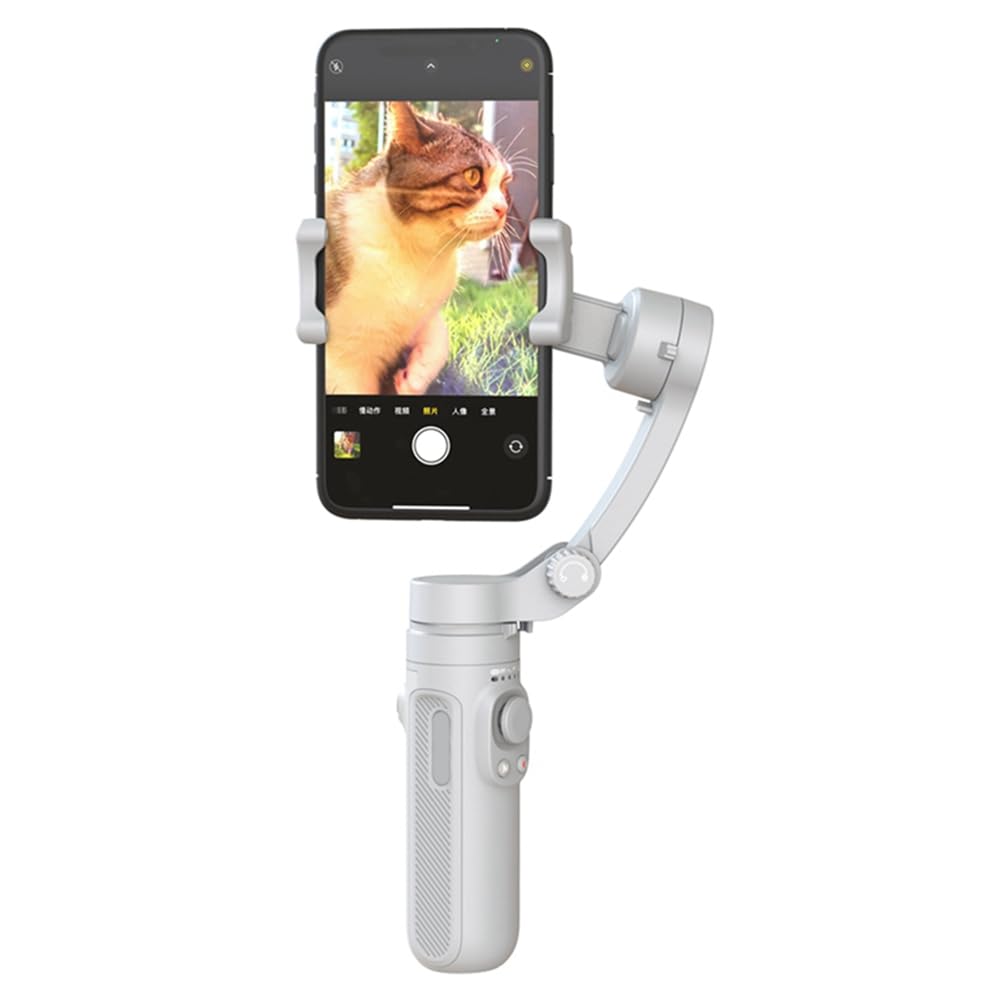 Lisher Gimbal portátil 3 ejes plegable Smartphone Grabación Vidéo Vlog para Smartphone