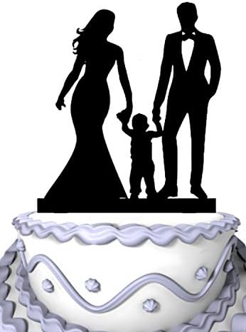Amazon.com: Meijiafei Wedding Cake Topper - Bride and Groom with ...