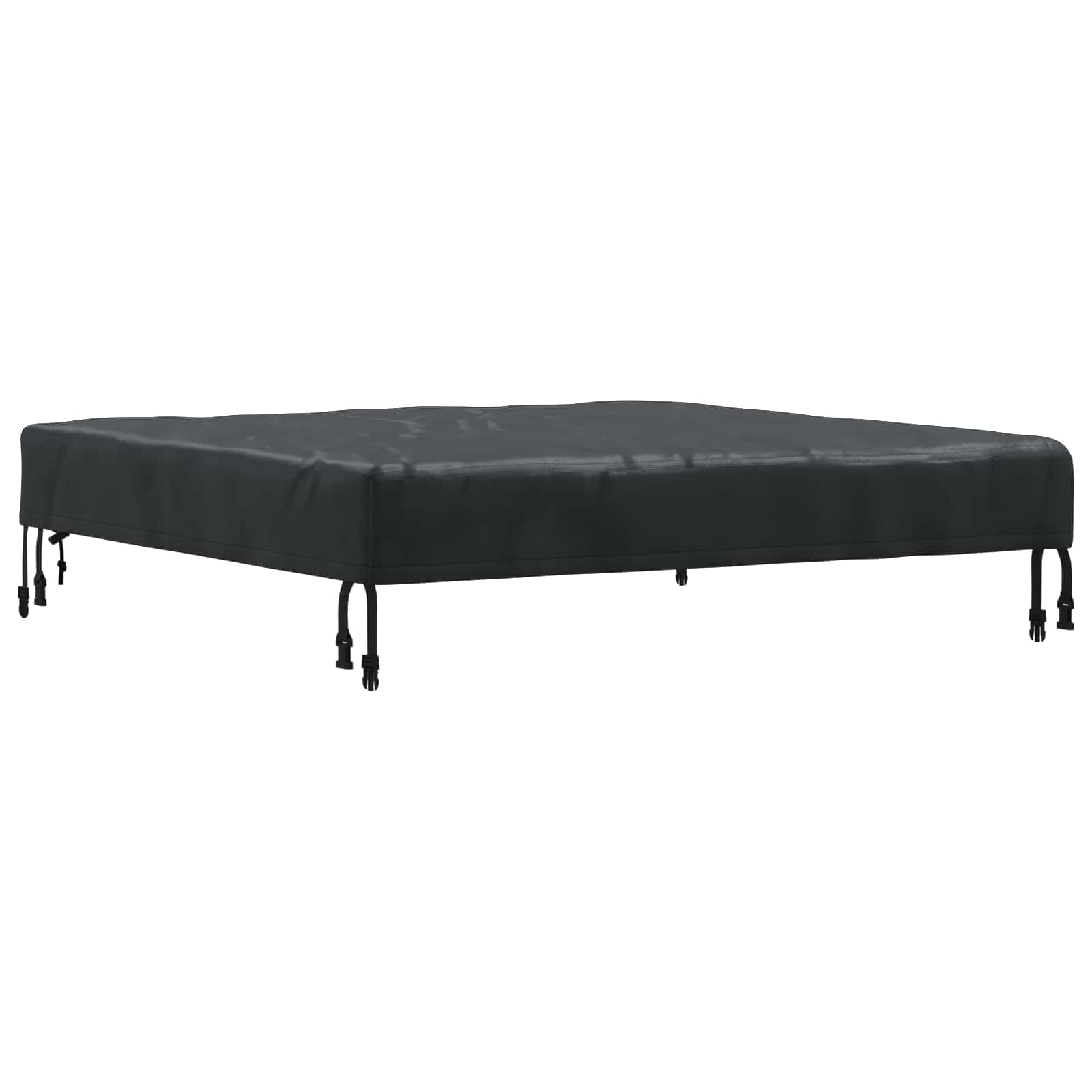 Knerpwd 420D Oxford Fabric Waterproof Fabric Tablecloth, Black Square Table Cover 92 Cm With Carrier Bag, Indoor Outdoor Table Cover For Garden Terrace
