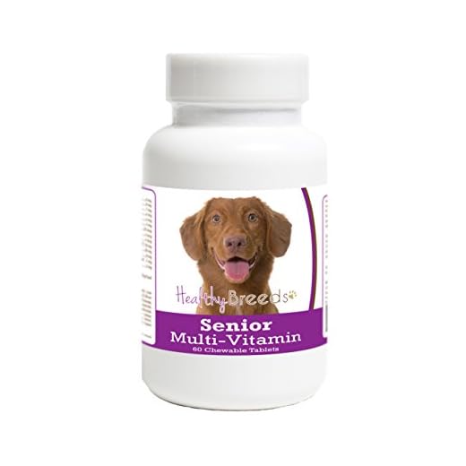 Healthy Breeds Older Dog Vitamins for Nova Scotia Duck Tolling Retriever - OVER 200 BREEDS - Veterinarian Formulated Daily Dietary Chewable Tablet - 60 Chews