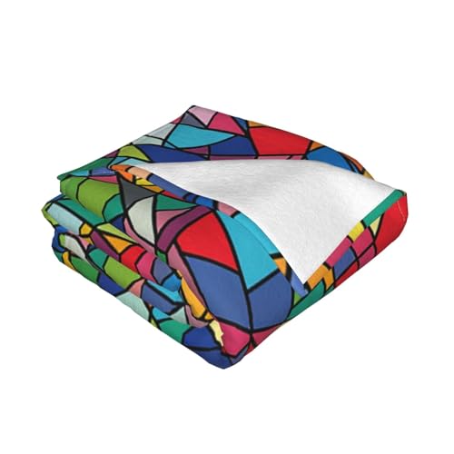 Couverture microfibre pour lit et canapé avec motifs géométriques - 4