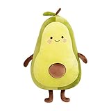 Nicole Knupfer Stofftier Plüschtier Avocado, Kuscheltier Avocado Kissen Geschenk Für Kinder/Erwachsene Kissen Stofftiere (B-45cm)