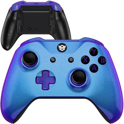 Image of HEXGAMING ULTRA ONE Wireless Controller for Xbox Series X & S, for Xbox One, for Windows 7 /8 /10-4 Back Buttons - Hair Triggers - Interchangeable Thumbsticks - 6 Profiles - Chameleon Purple Blue