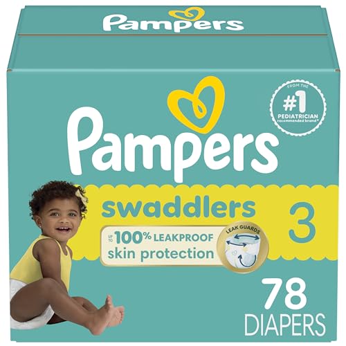 Image of Pampers Baby Diapers - Swaddlers - Size 3, 78 Count, Ultra Absorbent Disposable Infant Diaper