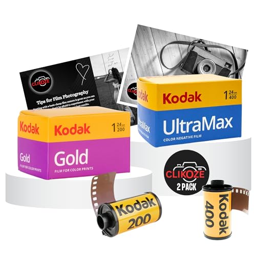 Kodak Gold 200 et Ultramax 400 24 EXP éviter les photos ratées avec la carte Clikoze 35mm