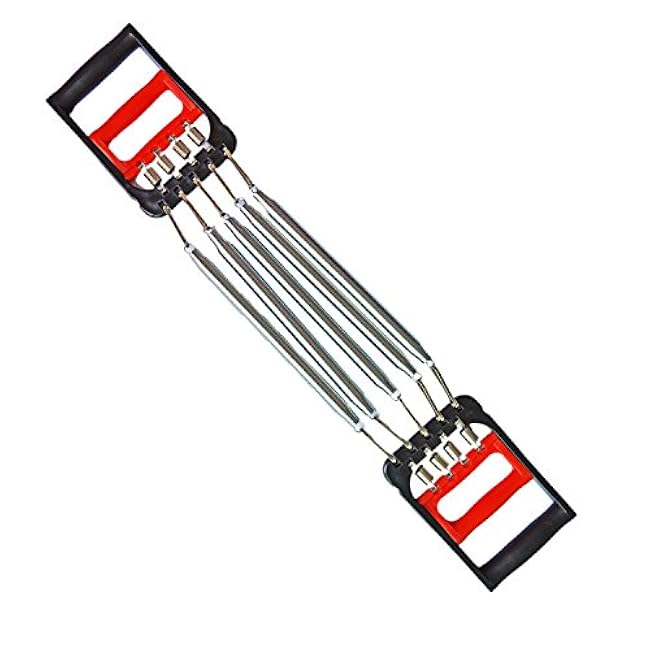 Ihuniu Chest Expander | Hand Gripper Arm Pull Bar Arm Muscle Chest Exerciser for Men with 5 Springs