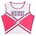 GRAJTCIN Cheerleader Costume for Women Cheerleading Uniform Adult Teenager Cheer Outfit Halloween Costume Dress (XS, White)