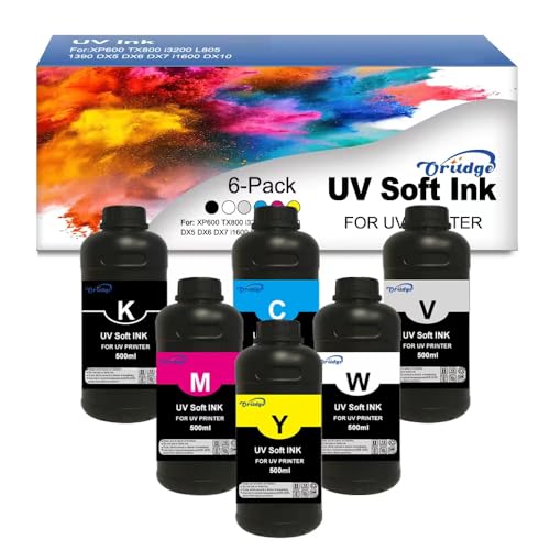 Encre UV flexible pour imprimante XP600 et i3200 flacon de 500 ml