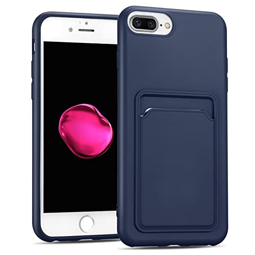 Verco Custodia Compatibile Con Iphone 7 Plus Cover, Iphone 8 Plus Custodia Protettiva Con Slot Per Carte Per Iphone 7 Plus / 8 Plus Case Sottile In Si