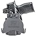 Rounded OWB Paddle Holster Fits: Springfield Echelon FS Holster - RH - Carbon Fiber Black Kydex - Concealment Express - American Made
