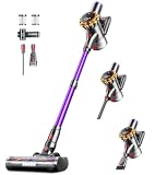 Cordless Vacuum Cleaner,Upgraded 550W 45KPA 60Mins Vacuum Cleaners for Home,Self-Standing Stick Vacuum with LED Display, Anti-Tangle,8 in 1 Lightweight Vacuum Cordless for Pet Hair Carpet Hard Floors