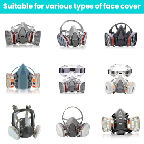 Image of Serplex 2PCS Filter Cartridges for 6001 Respirator Mask, Replacement Cartridge Filters for Industrial Respirator Mask, Effective Chemical Protection Filters for Paint Spraying and Vapor Safety