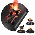 20" 39" 47" 59" Fire Pit Mat for Stove, 3-Layer Fireproof Mat for Under Fire Pit, BBQ Mat for Under Grill for Outdoor Grill Deck Protector, Patio, Pavers,Portable Reusable and Waterproof (20" D)