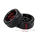BQLZR Y Shape Wheel Rim&Tires Replacement for HSP 1:10 On-Road RC Flat Racing Car 20106 Pack of 4