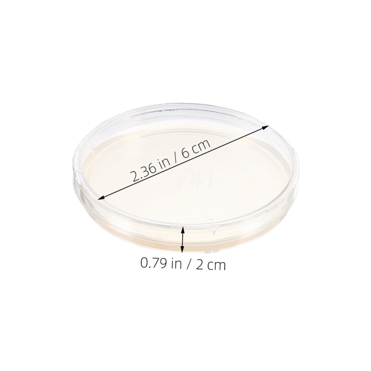 10pcs Tcbs Nutrient Agar Petri Plates 6cm Microbiology Cell Culture Dishes for Laboratory Research and Specimen Testing