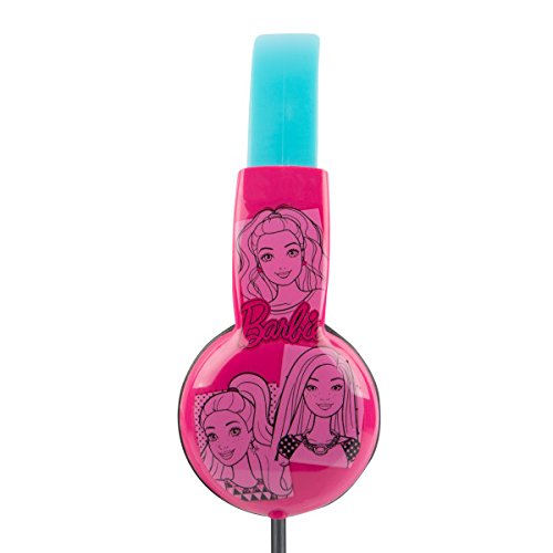 Barbie Kids Safe Over The Ear Headphones Hp2-03059 | Kids Headphones, Volume Limiter For Developing Ears, 3.5Mm Stereo Jack, Recommended For Ages 3-9, By Sakar #TOP2