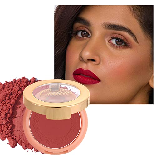 Oulac Fard Corallo Vibrante Opaco, Blush Polvere Autunnale Trucco, Lunga durata Resistente ad acqua e sudore, Formula Vegana e Cruelty-free, Colore: N08 The Miracle