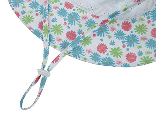 Baby Girls Sun Hat Summer Beach Hat With Upf 50+ Outdoor Adjustable With Wide Brim Infant And Toddler Hats (As1, Age, 2_Years, 4_Years, Rose Flower) #TOP3