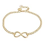 PearlPlus Bow Cable Chain Anklet Elegant Beach Foot Jewelry Lady Anklet (PB-00387-Gold)
