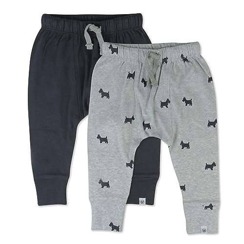 Image of Multipack Honest Pants Joggers Pull on 100% Organic Cotton for Infant Baby and Toddler, Boys, Girls, Unisex