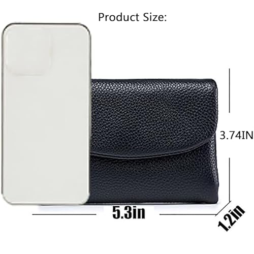 Joyfullygo Wallet, Unisex Pebble Leather Wallet, Pebble Leather Wallets with Credit Card Holder, Coin Holder & Cash Slots (Elephant Gray)4