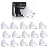 AURAGLOW Super Bright 7w LED GU10 Light Bulb, Daylight Cool White 6500k - RETROF...