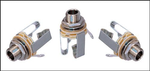 3-pack Neutrik 1/4" Stereo Audio Phone Jacks
