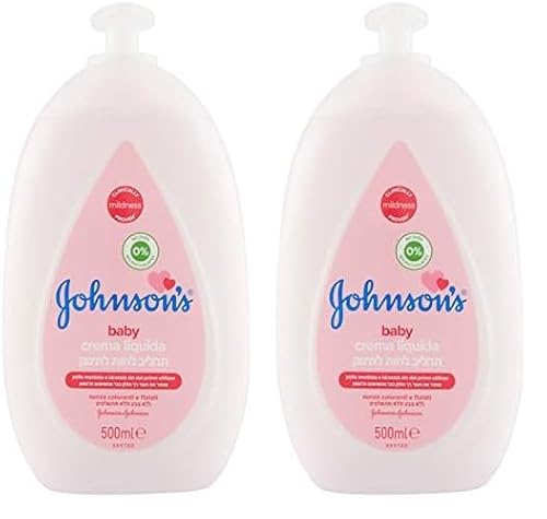 Johnson's Baby Crema Liquida Neonati, 500 ml (Paquete de 2)