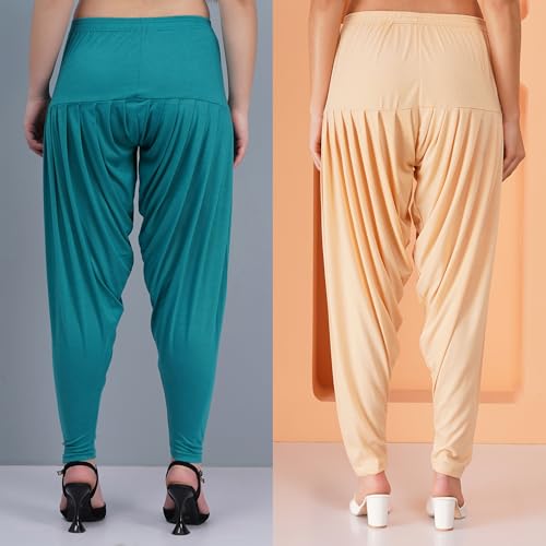 Image of Buy That Trendz Patiala Salwar for Women Relaxed Fit Viscose Patiyala Salwar Harem Bottom Pants