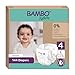 Pañales Bambo Nature talla 4 – 7 a 14kg (Pack 6 × 24 Un)