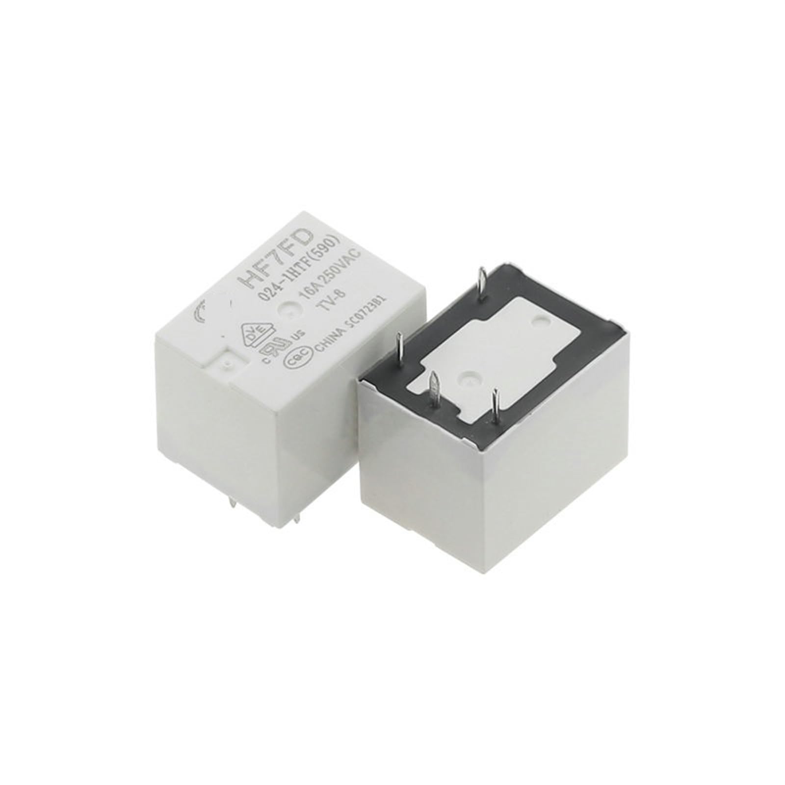 Relais HF7FD-005-1HTF 5V 16A à haute capacité de commutation 4 pins - 8