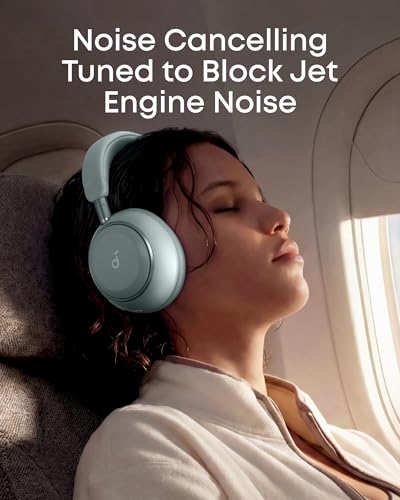 Image of Soundcore Space 2 by Anker, Active Noise Cancelling Headphones with Protective Case, Comfortable Fit, 50H Playtime, LDAC Hi-Res Wireless Audio, Dual Connection, Clear Calls, Bluetooth 6.1, Nap Mode