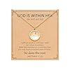 Silver/Gold Moving Mountains-Mustard Seed Faith Necklace for Women Teens