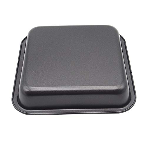 Hytk 2Pcs Mini Baking Pans 8 X 8 Inch (Inner 7.5 X 7.5) Square Cake Pan Bread Pan Nonstick Heavy Carbon Steel Bakeware #TOP3