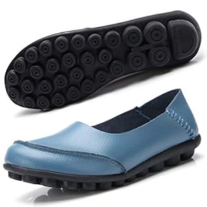 Hishoes dames mocassin bootschoenen leer loafers rijden platte schoenen slippers erwtenschoenen