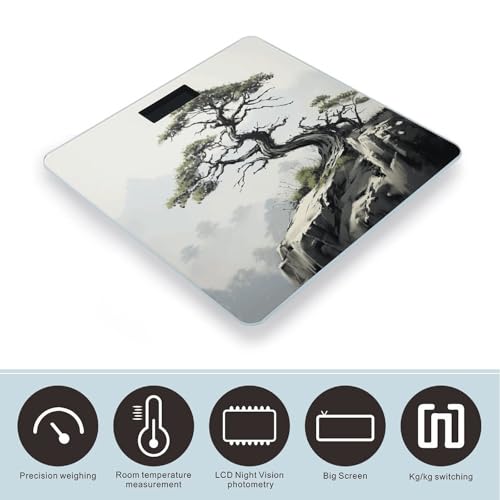 Balanza Digital de Baño con Vidrio Templado 400lb miniatura 3