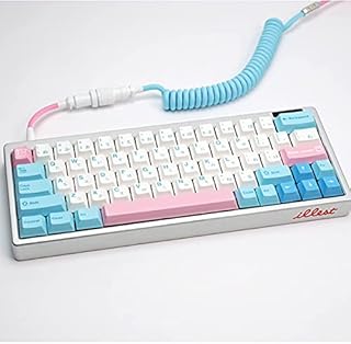Keycap 141 Keys PBT DYE-SUB Cherry Profile Japanese White Blue Milk Cover Keycaps for GH60/GK64/RK987 RK61/ Mechanical Gaming Keyboard
