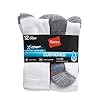 Hanes Calcetines Hanes para hombre, calcetines acolchados X-temp para hombre, paquete de 12, Negro –