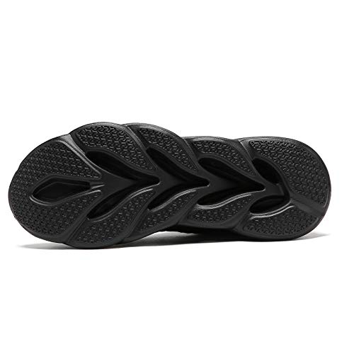 Tennis Shoes Womens Slip On Sneakers For Women Non Slip Running Shoes Lightweight Walking Shoes Fashion Gym Workout Nurse All Black Size 8 #TOP5