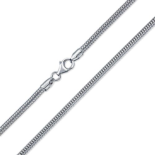 Collier maille serpent 8 faces en argent et or jaune flexible 1mm 2mm 3mm