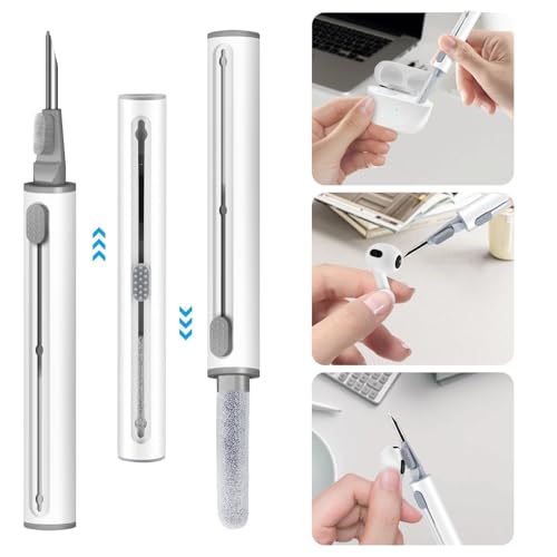 Woyinger Capa para AirPods 4ª capa, capa de silicone macio com kit de limpeza, chaveiro, proteção to