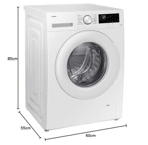 Samsung Wasmachine Crystal Clean WW90CGC04DTEET Vrijstaand, 9 kg, WLAN, Ecobubble, stoom, voorlader, 60 l x 85 h x 55p cm - Afbeelding 3