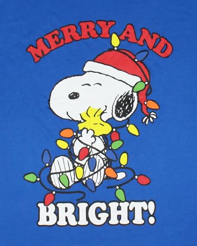 Peanuts Christmas Pajamas Snoopy Merry & Bright Holiday Matching Family Adult Kids and Toddlers Pajama Set4
