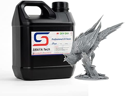 Siraya Tech Fast ABS-Like 3D Printer Resin, Non-Brittle, Grey, 2kg