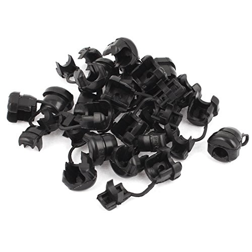 uxcell a16022600ux0940 20Pcs Hdb-6N-4 Round Cable Wire Strain Relief Bush GRO mmet 15 mm Length