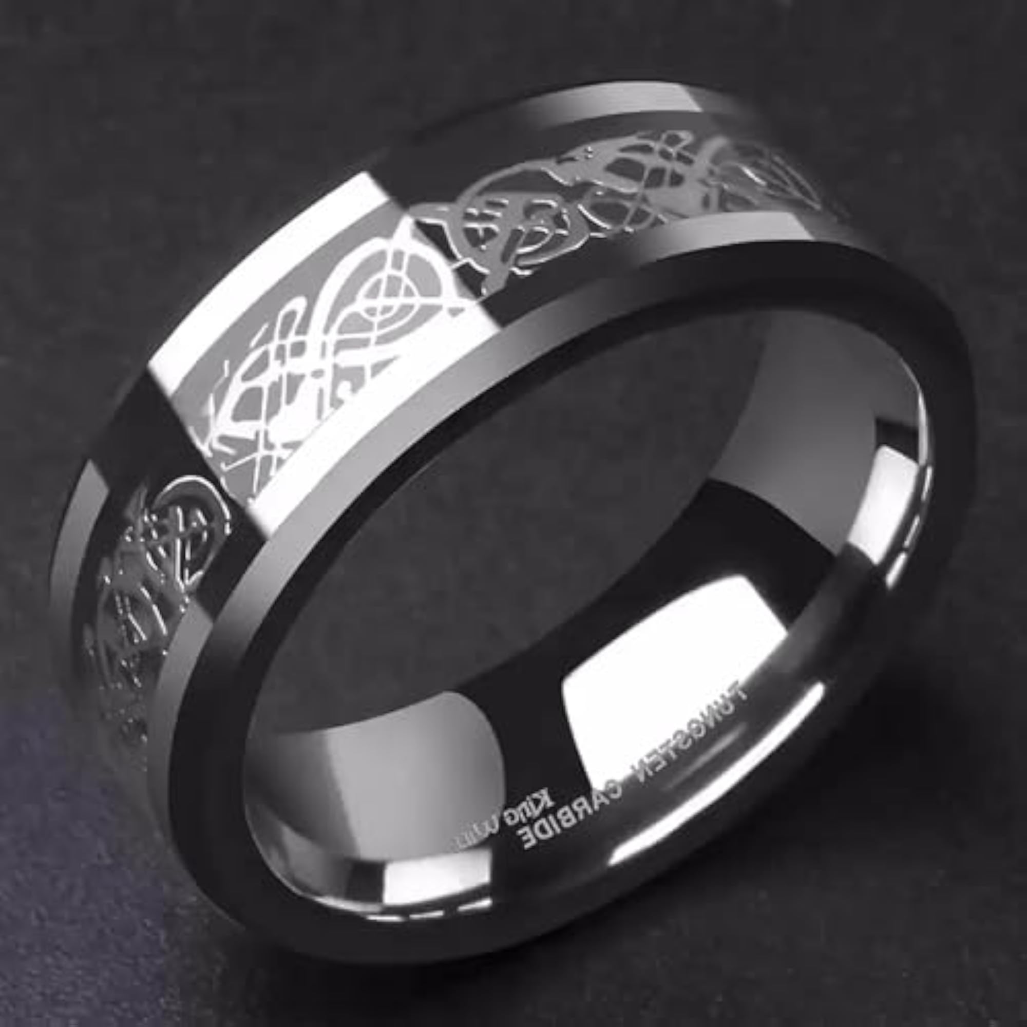 Gold & Silver Dragon Adjustable Ring, Unisex Statement