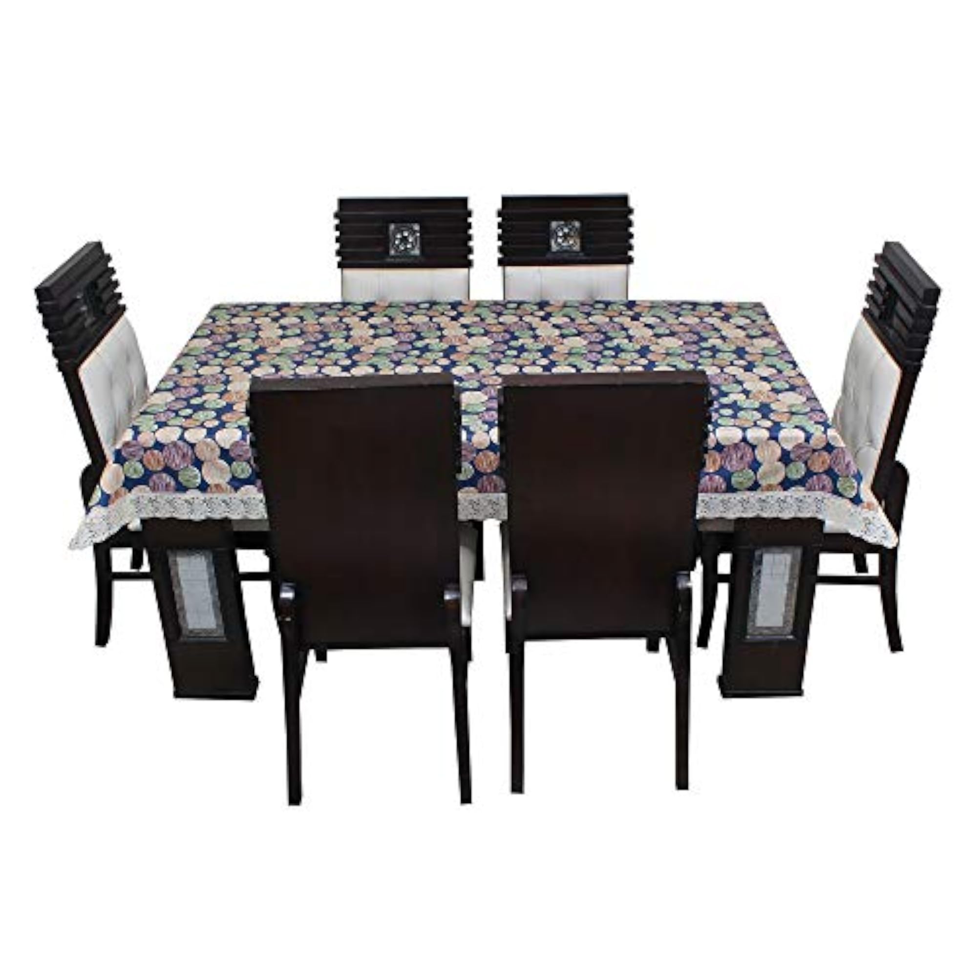 Multicolor Waterproof Dining Table Cover for 10 Seater, 60x120 Inch