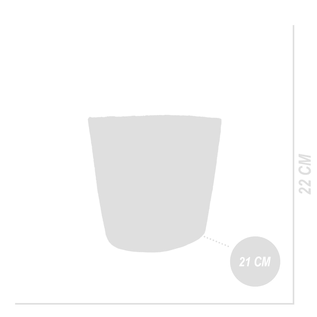 Bloomique Pot à Plantes Tressé Gaby Lot de 2 Beige Jute H22xØ21