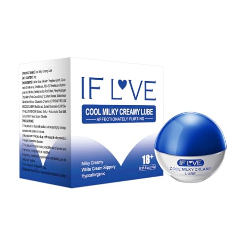 Lubricante Comestible con Sabor Premium para Hombres, Mujeres y Parejas, Crema Blanca Resbaladiza, Hipoalergénico para Parejas, Aplicado a Todos los Masajes Corporales, Se puede Lamer-10g